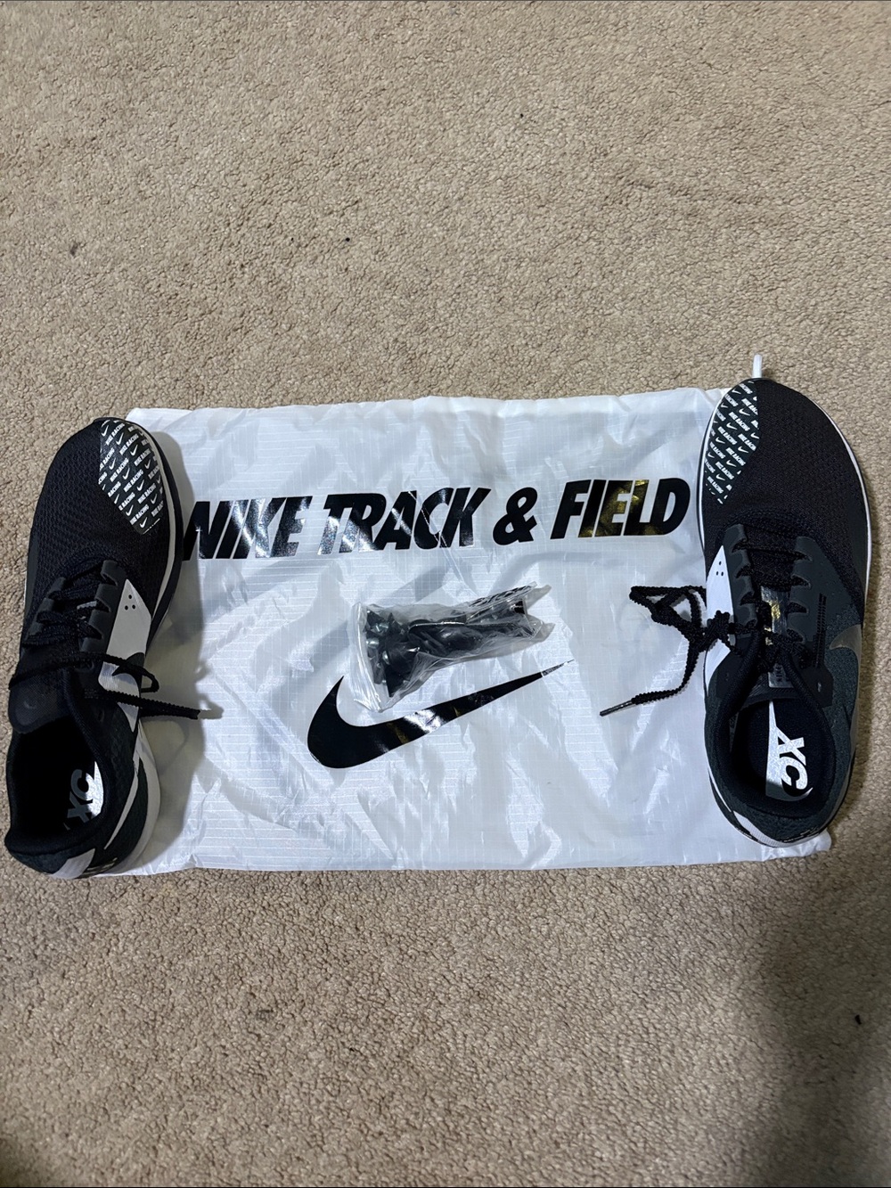 Nike track and field spikes
